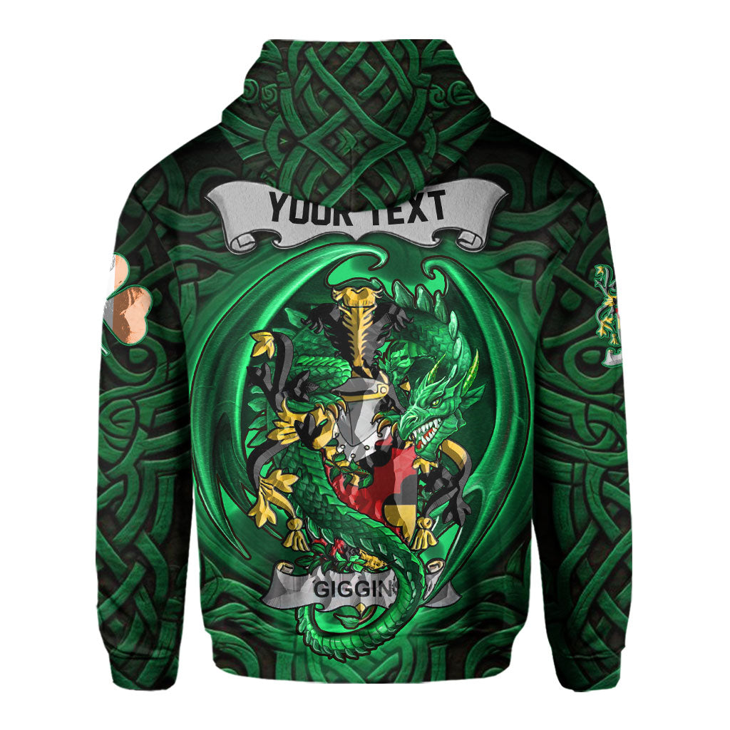 Giggins Hoodies The Green Dragon Of Ireland Style