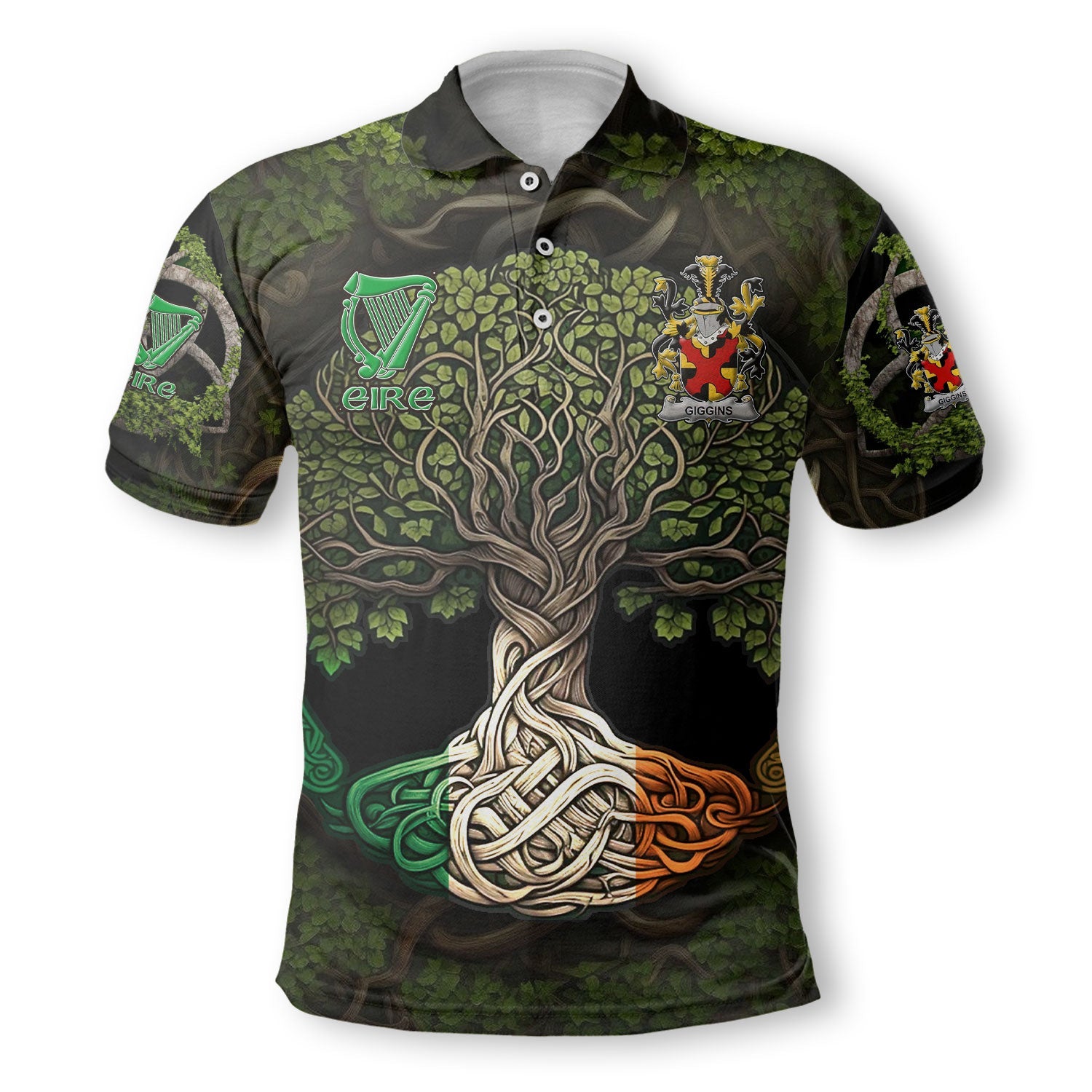 Giggins Polo Shirts Ireland Is My Root Style