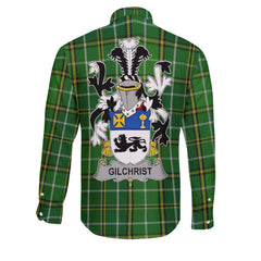 Gilchrist or McGilchrist Long Sleeve Button Shirts Crest And National Plaid Style