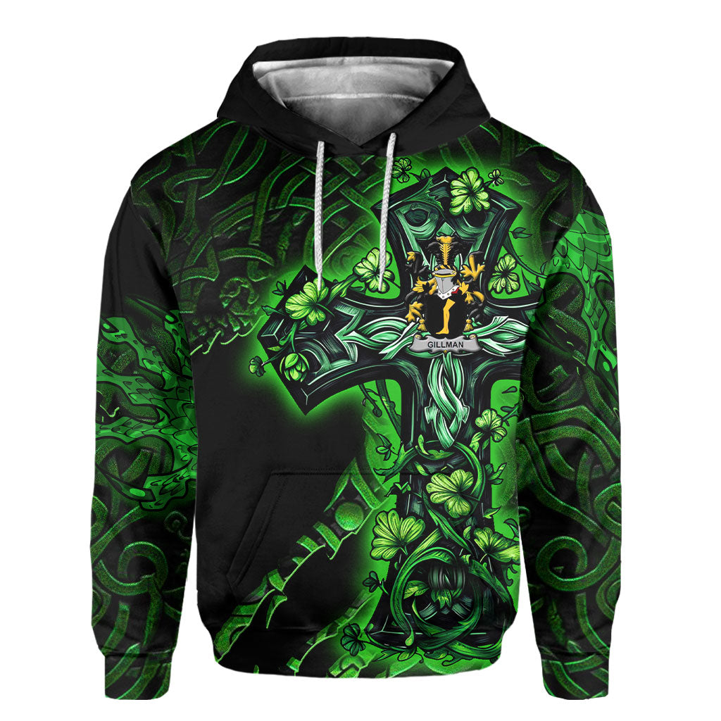 Gillman Hoodies Celtic Cross And Dragon Style