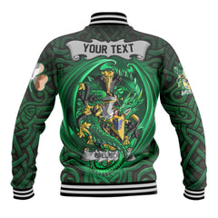 Gillson Baseball Jackets The Green Dragon Of Ireland Style