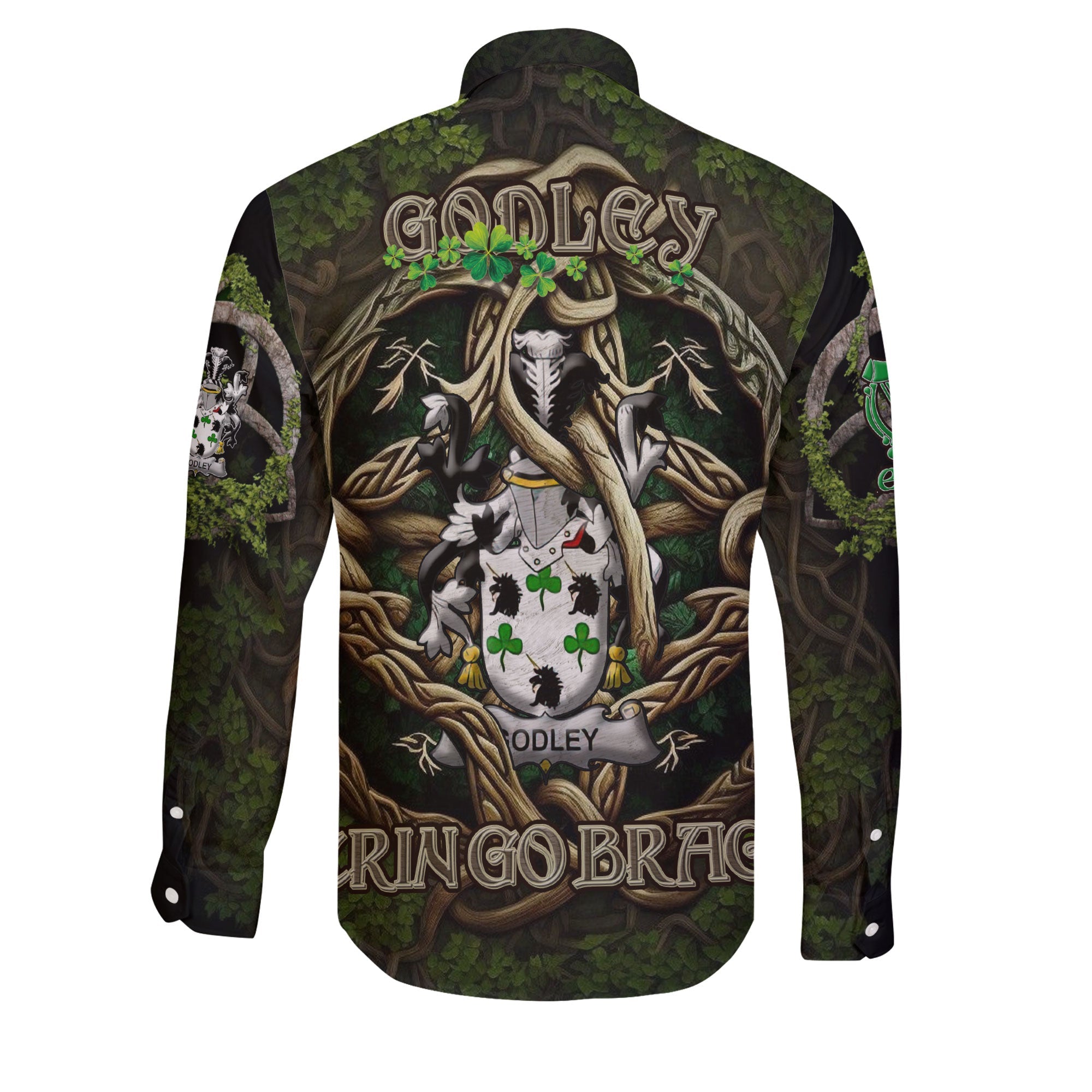 Godley Long Sleeve Button Shirts Ireland Is My Root Style