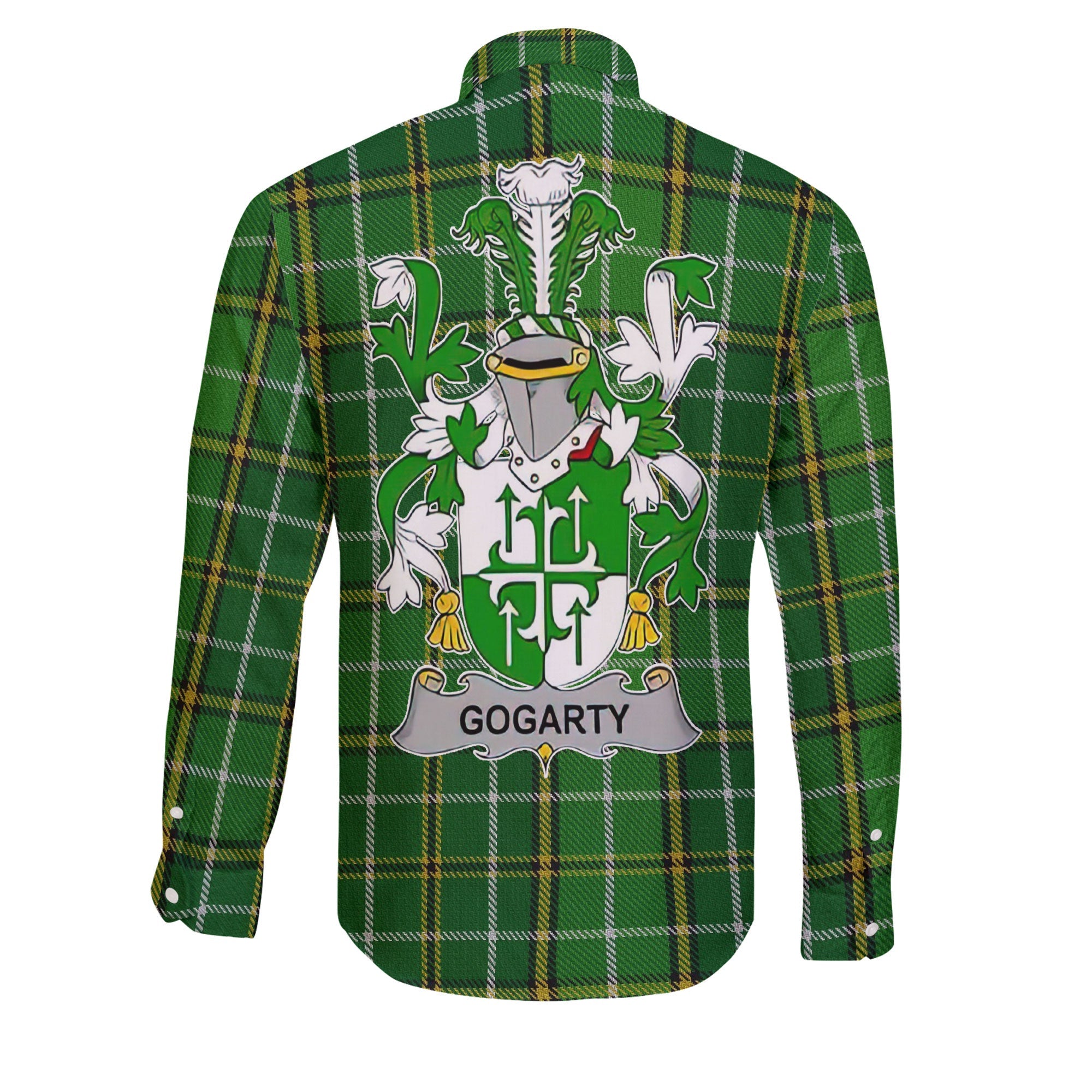 Gogarty Long Sleeve Button Shirts Crest And National Plaid Style