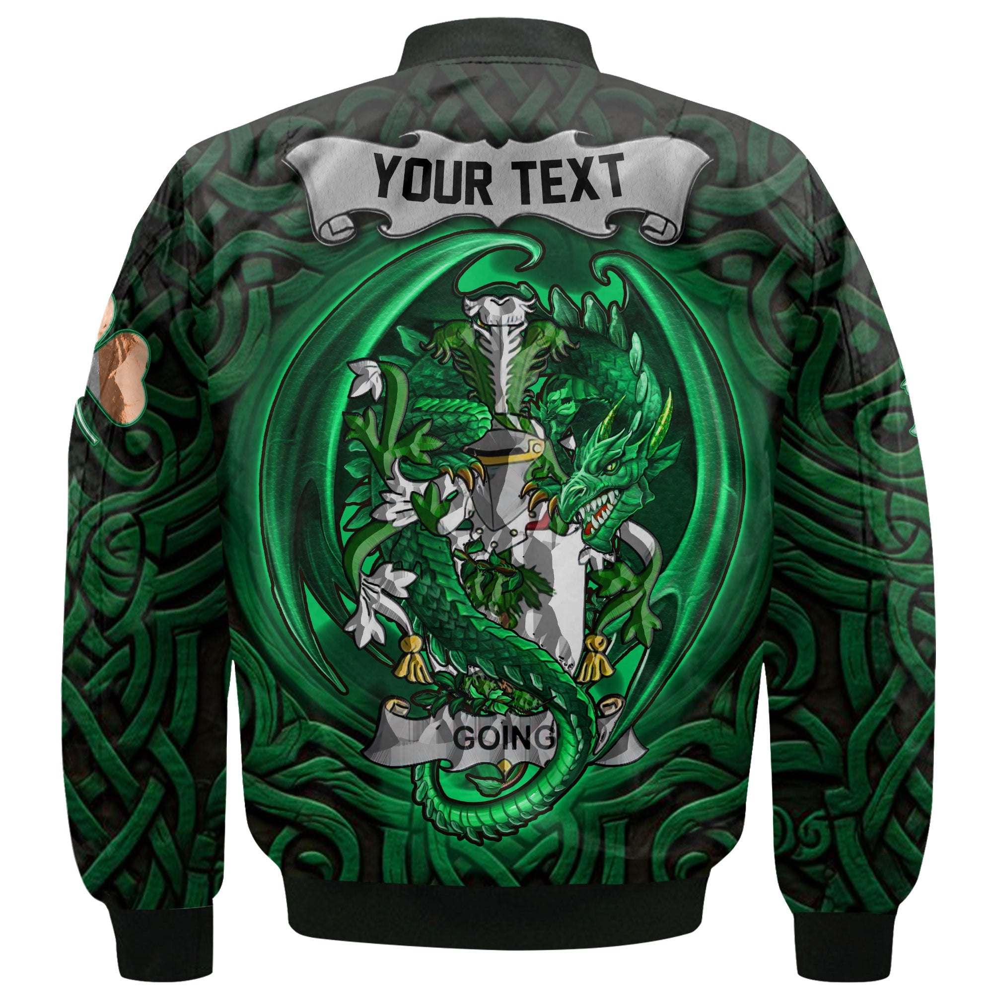 Going Bomber Jackets The Green Dragon Of Ireland Style