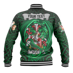 Grace Baseball Jackets The Green Dragon Of Ireland Style