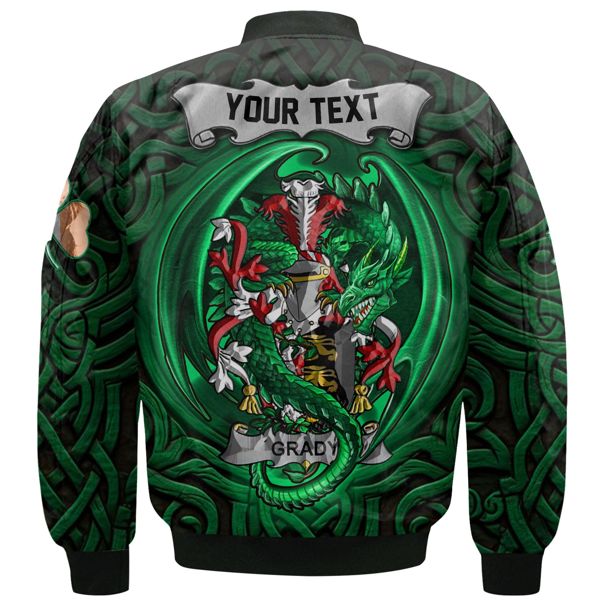 Grady or O Grady Bomber Jackets The Green Dragon Of Ireland Style