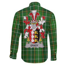 Grady or O Grady Long Sleeve Button Shirts Crest And National Plaid Style