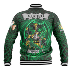 Graham or Grahan Baseball Jackets The Green Dragon Of Ireland Style