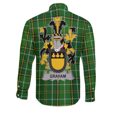 Graham or Grahan Long Sleeve Button Shirts Crest And National Plaid Style