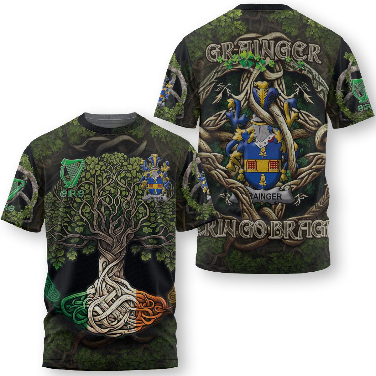 Grainger T-Shirts Ireland Is My Root Style