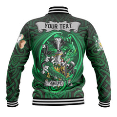 Grattan or McGrattan Baseball Jackets The Green Dragon Of Ireland Style