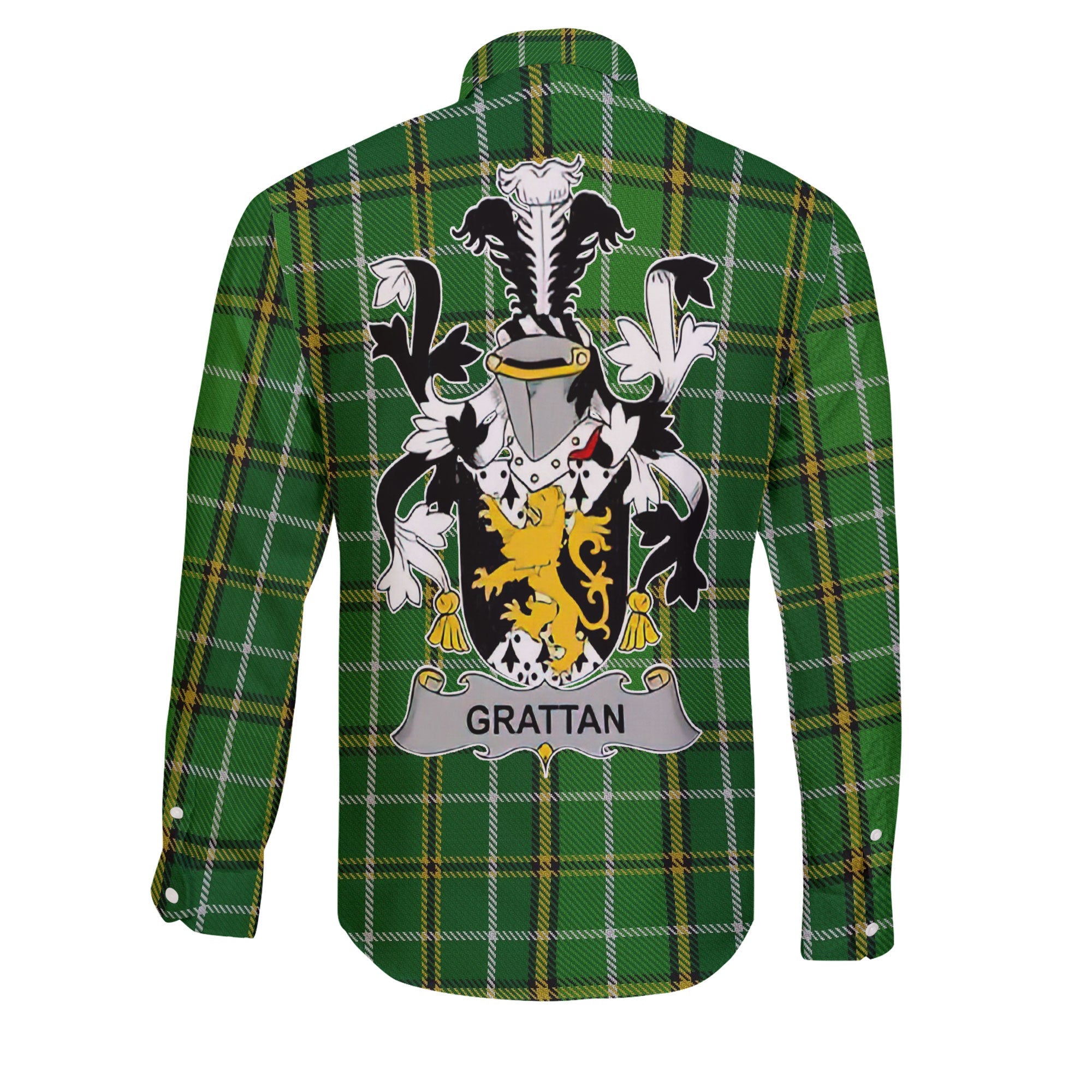 Grattan or McGrattan Long Sleeve Button Shirts Crest And National Plaid Style