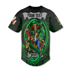 Graves or Greaves Baseball Jerseys The Green Dragon Of Ireland Style