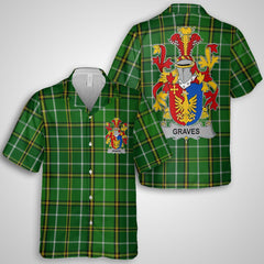 Graves or Greaves Hawaiian Shirts Crest And National Plaid Style