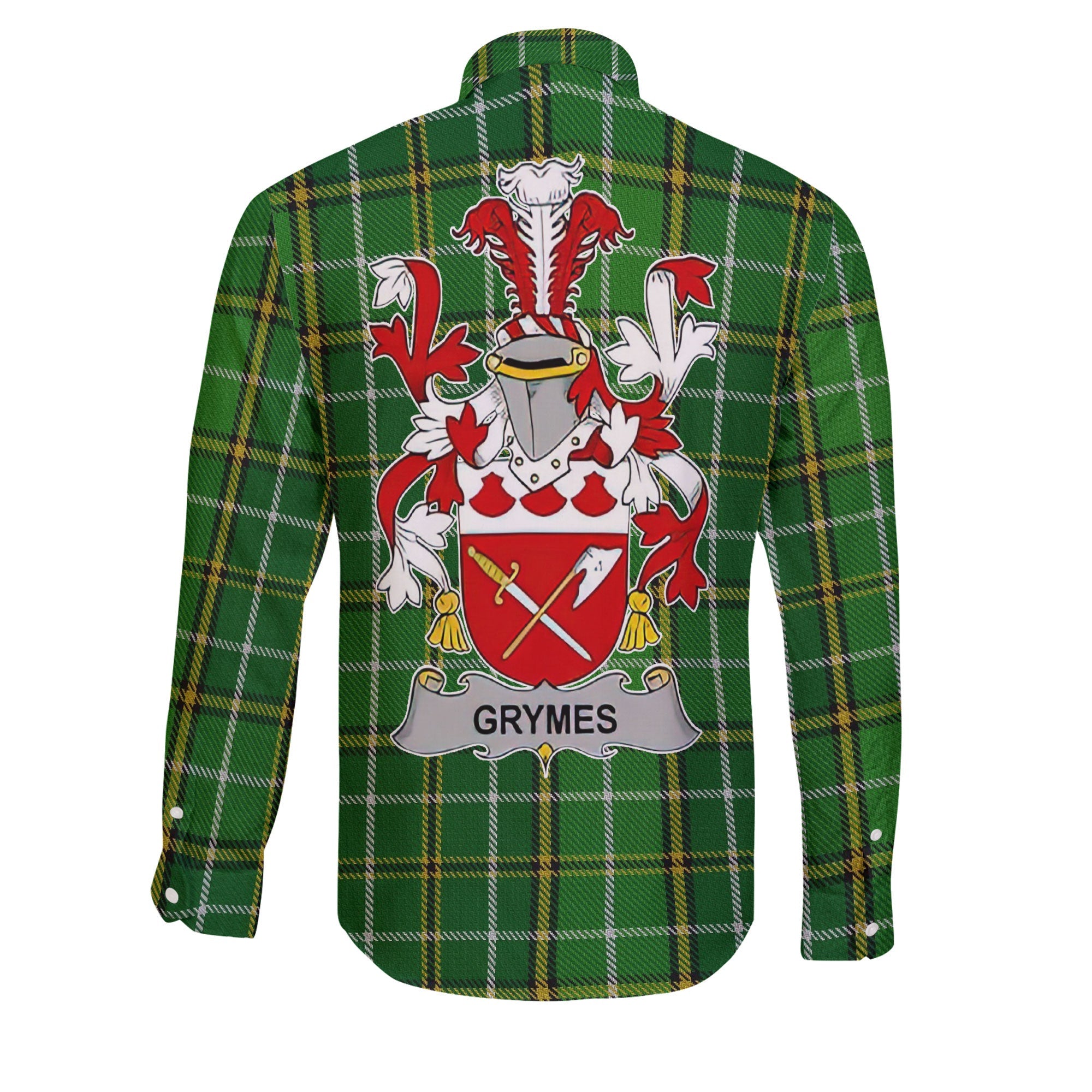 Grymes Long Sleeve Button Shirts Crest And National Plaid Style