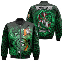 Gun or McElgunn Bomber Jackets The Green Dragon Of Ireland Style