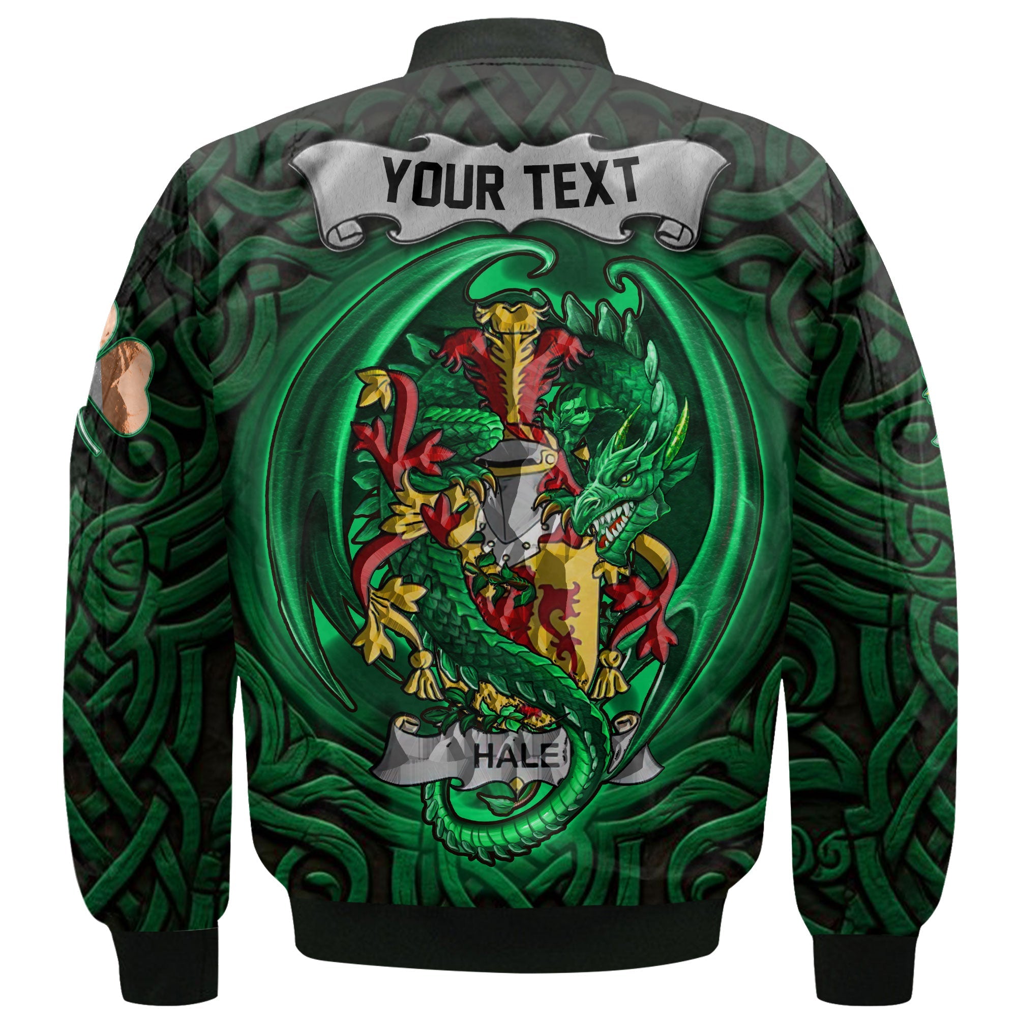 Hale or McHale Bomber Jackets The Green Dragon Of Ireland Style