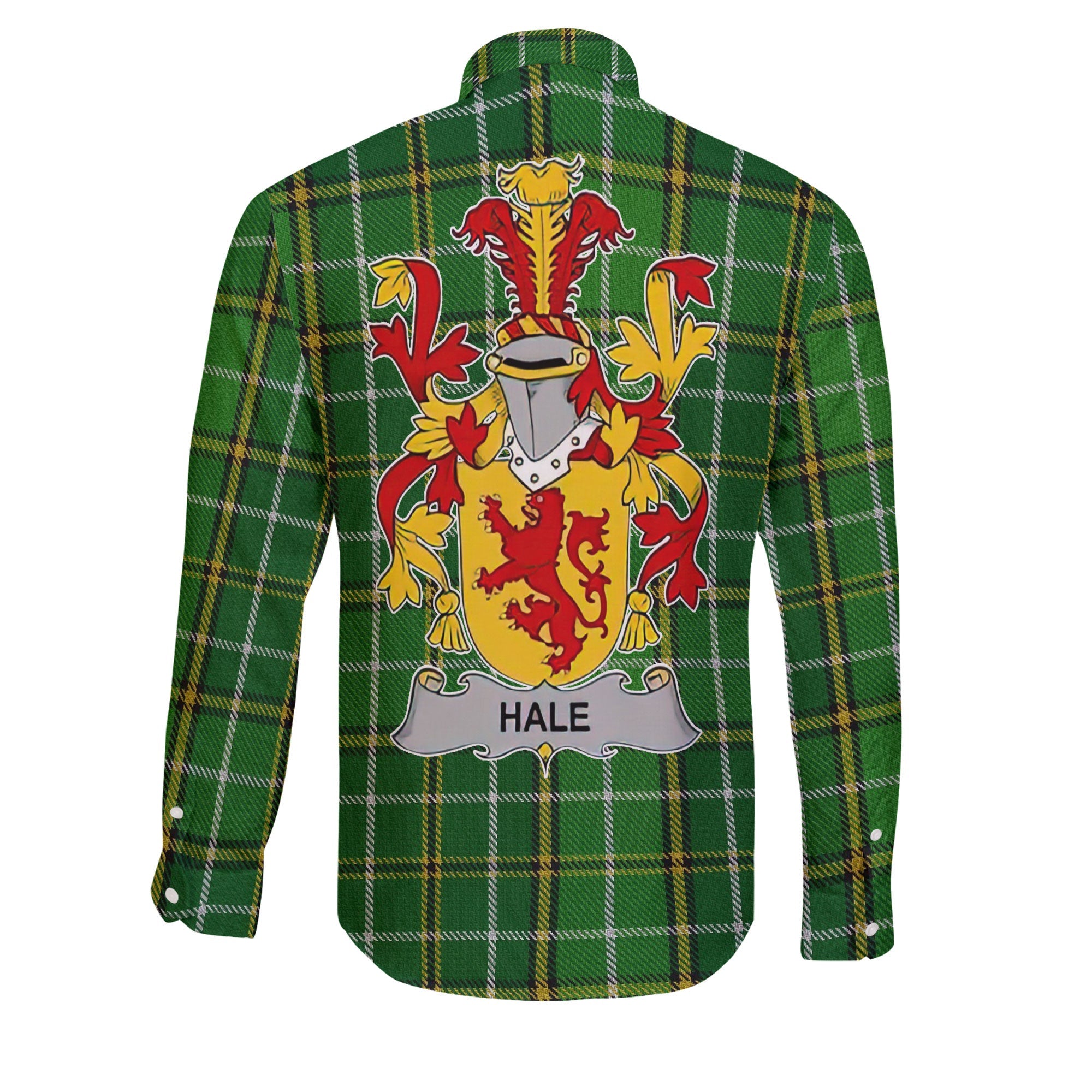 Hale or McHale Long Sleeve Button Shirts Crest And National Plaid Style