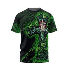 Halie or O Halie T-Shirts Celtic Cross And Dragon Style