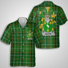 Halpin or O Halpin Hawaiian Shirts Crest And National Plaid Style