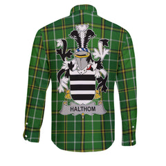 Halthom Long Sleeve Button Shirts Crest And National Plaid Style