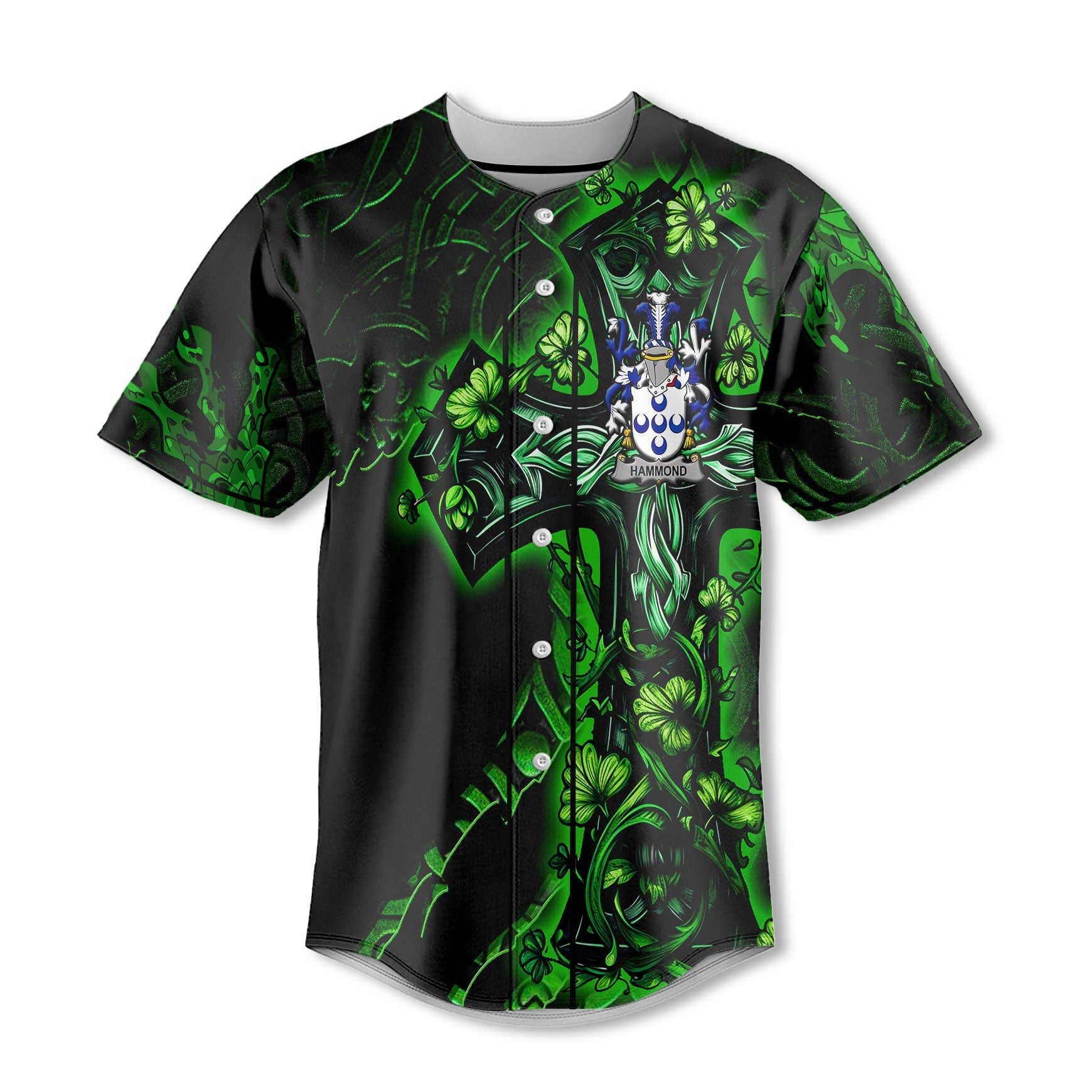 Hammond Baseball Jerseys Celtic Cross And Dragon Style