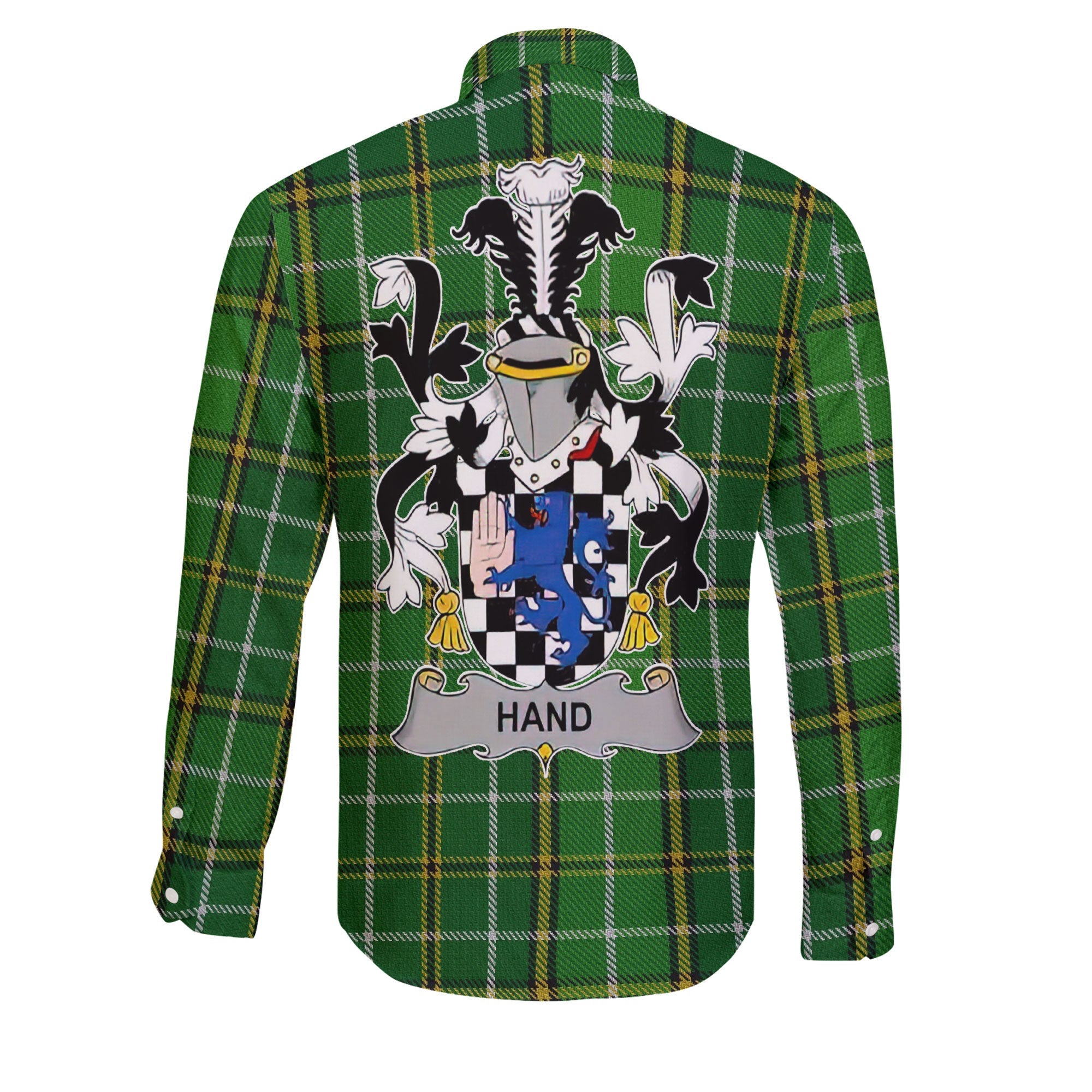 Hand or McClave Long Sleeve Button Shirts Crest And National Plaid Style