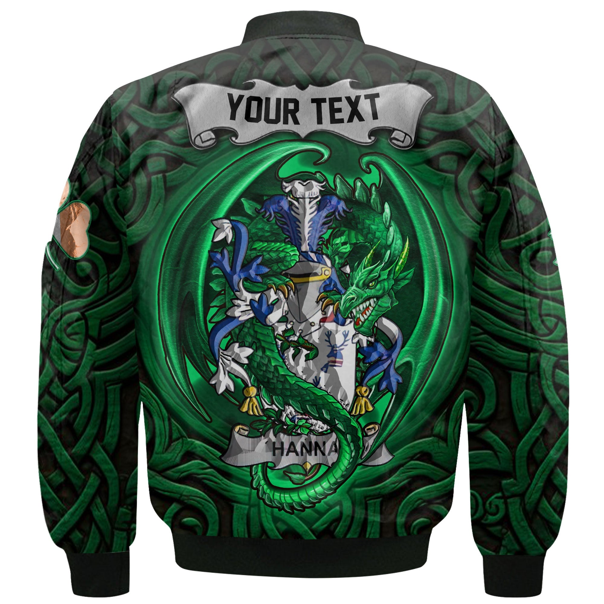 Hanna or O Hanna Bomber Jackets The Green Dragon Of Ireland Style