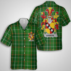 Hannon or O Hannon Hawaiian Shirts Crest And National Plaid Style