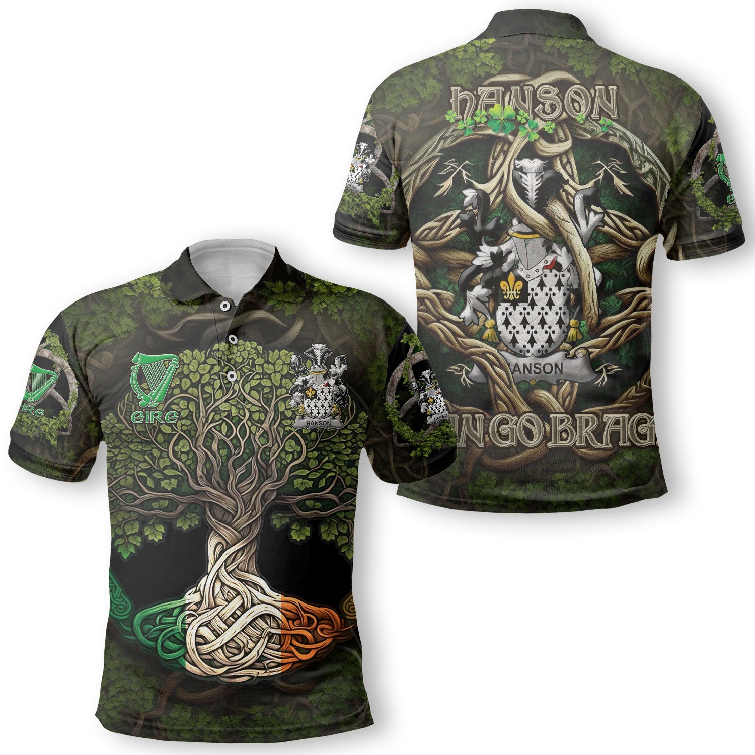 Hanson or O Hanson Polo Shirts Ireland Is My Root Style