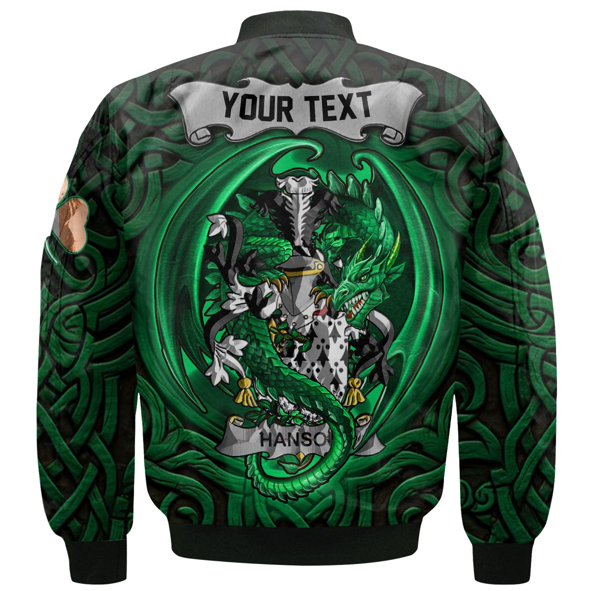 Hanson or O Hanson Bomber Jackets The Green Dragon Of Ireland Style