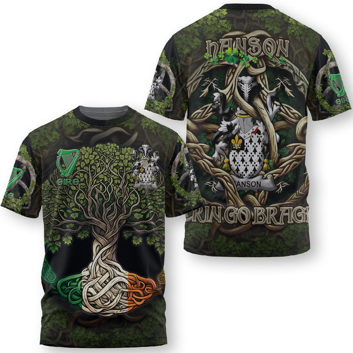 Hanson or O Hanson T-Shirts Ireland Is My Root Style