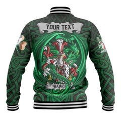 Harne Baseball Jackets The Green Dragon Of Ireland Style