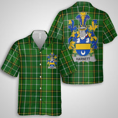 Harnett or Hartnet Hawaiian Shirts Crest And National Plaid Style