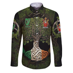 Harold or Harrell Long Sleeve Button Shirts Ireland Is My Root Style