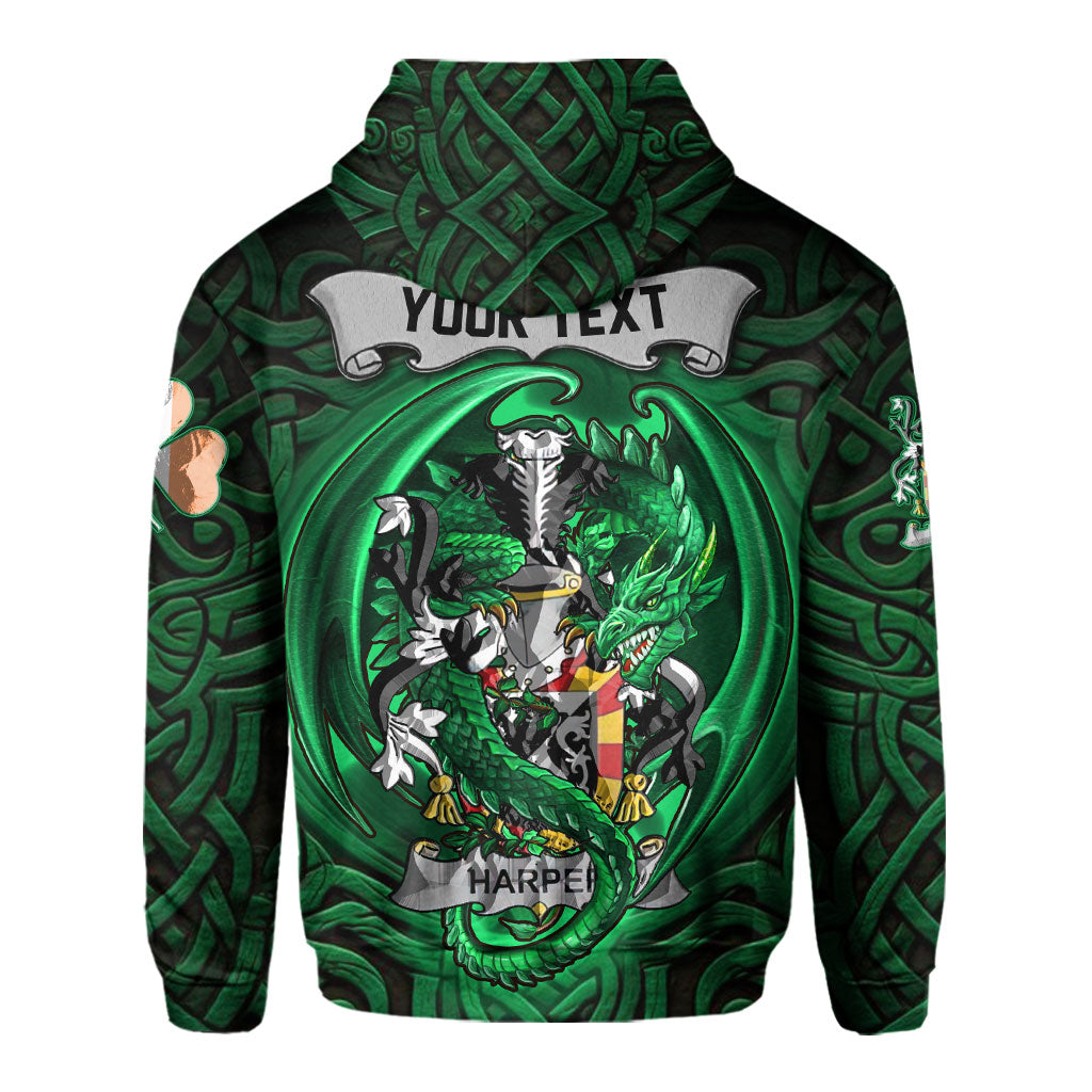 Harper Hoodies The Green Dragon Of Ireland Style