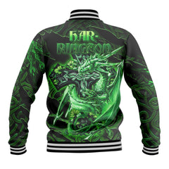 Harrington Baseball Jackets Celtic Cross And Dragon Style