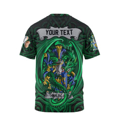 Hartigan or O Hartagan T-Shirts The Green Dragon Of Ireland Style