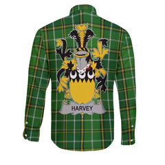 Harvey or Hervey Long Sleeve Button Shirts Crest And National Plaid Style