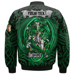 Hawkins or Haughan Bomber Jackets The Green Dragon Of Ireland Style