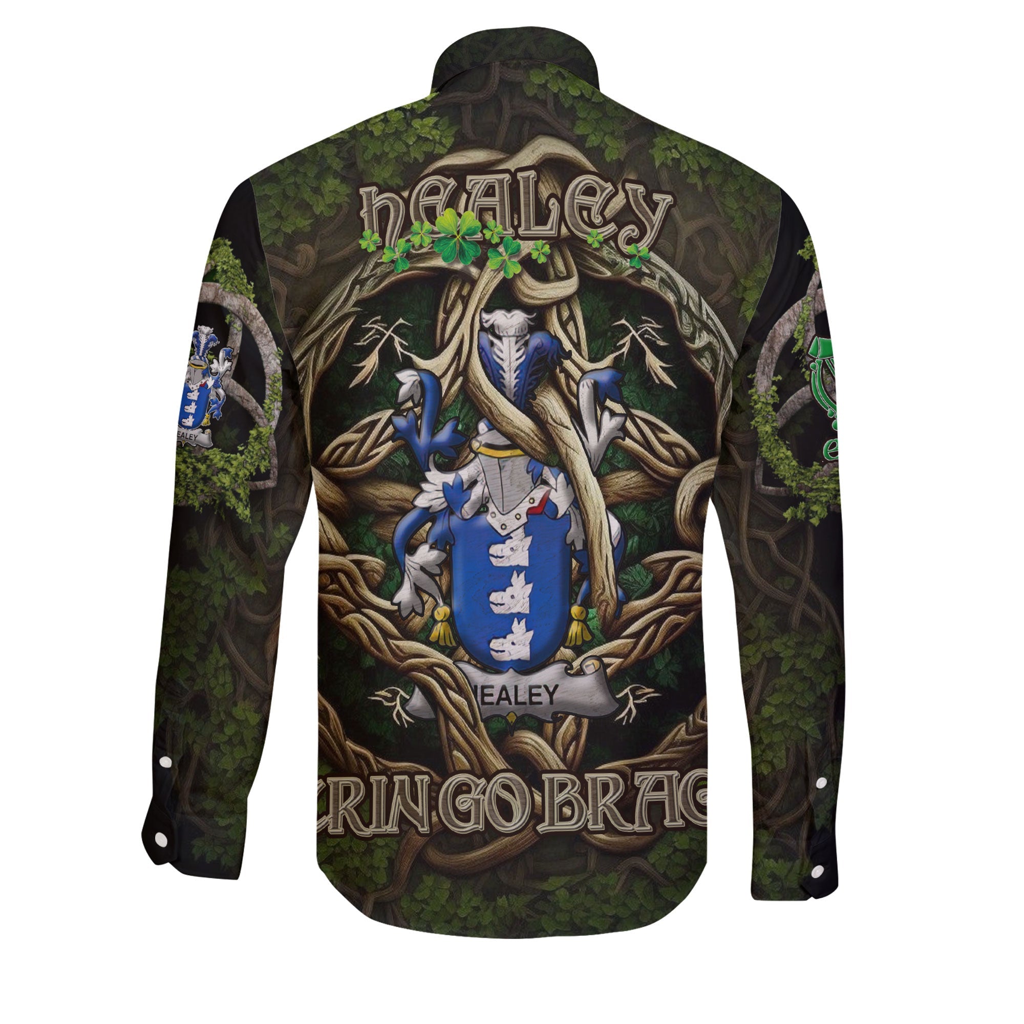 Healey or O Healey Long Sleeve Button Shirts Ireland Is My Root Style