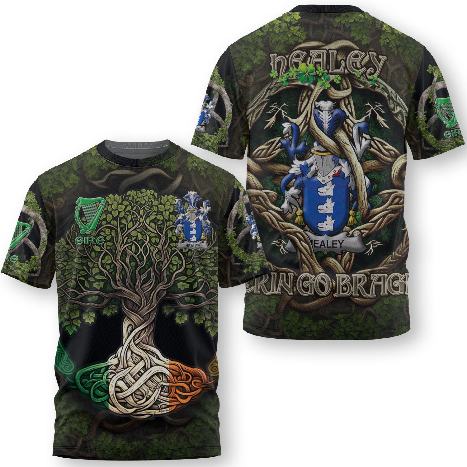 Healey or O Healey T-Shirts Ireland Is My Root Style