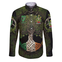 Heffernan or O Heffernan Long Sleeve Button Shirts Ireland Is My Root Style