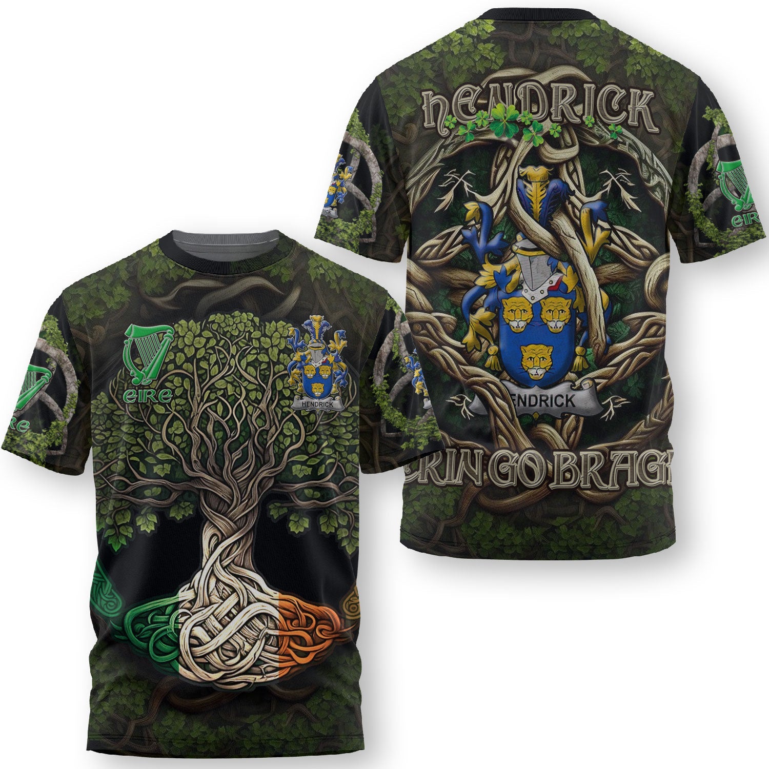 Hendrick or O Henrick T-Shirts Ireland Is My Root Style