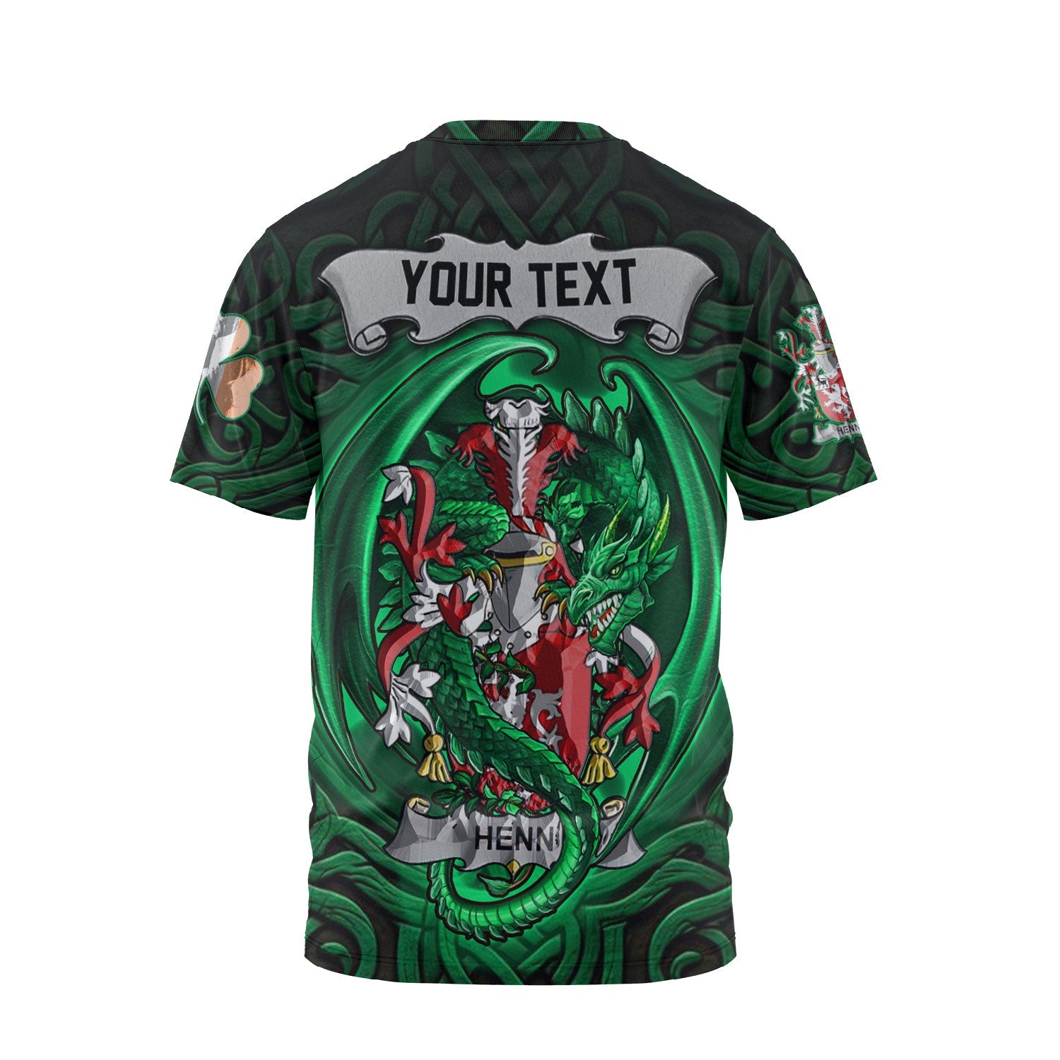 Henn T-Shirts The Green Dragon Of Ireland Style