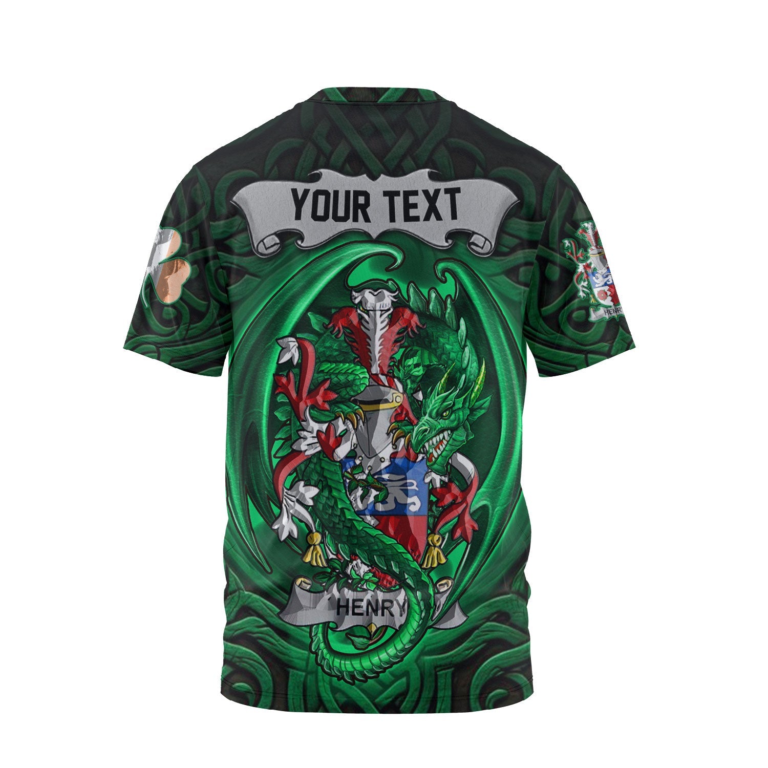Henry or O Henry T-Shirts The Green Dragon Of Ireland Style