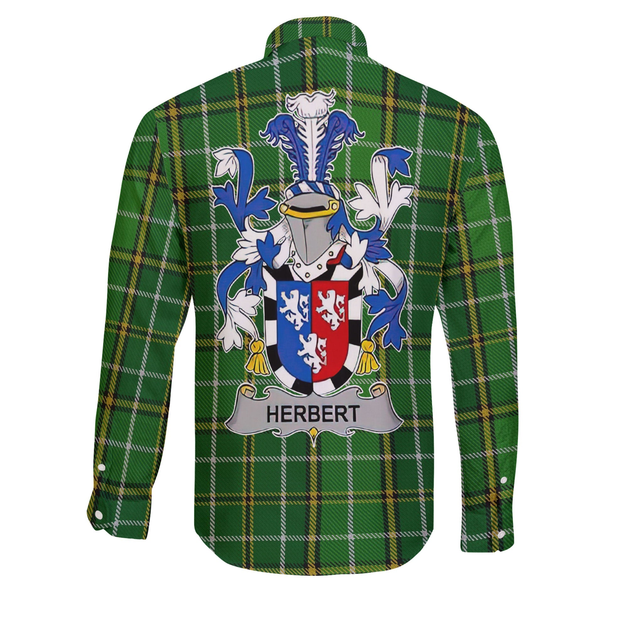 Herbert Long Sleeve Button Shirts Crest And National Plaid Style