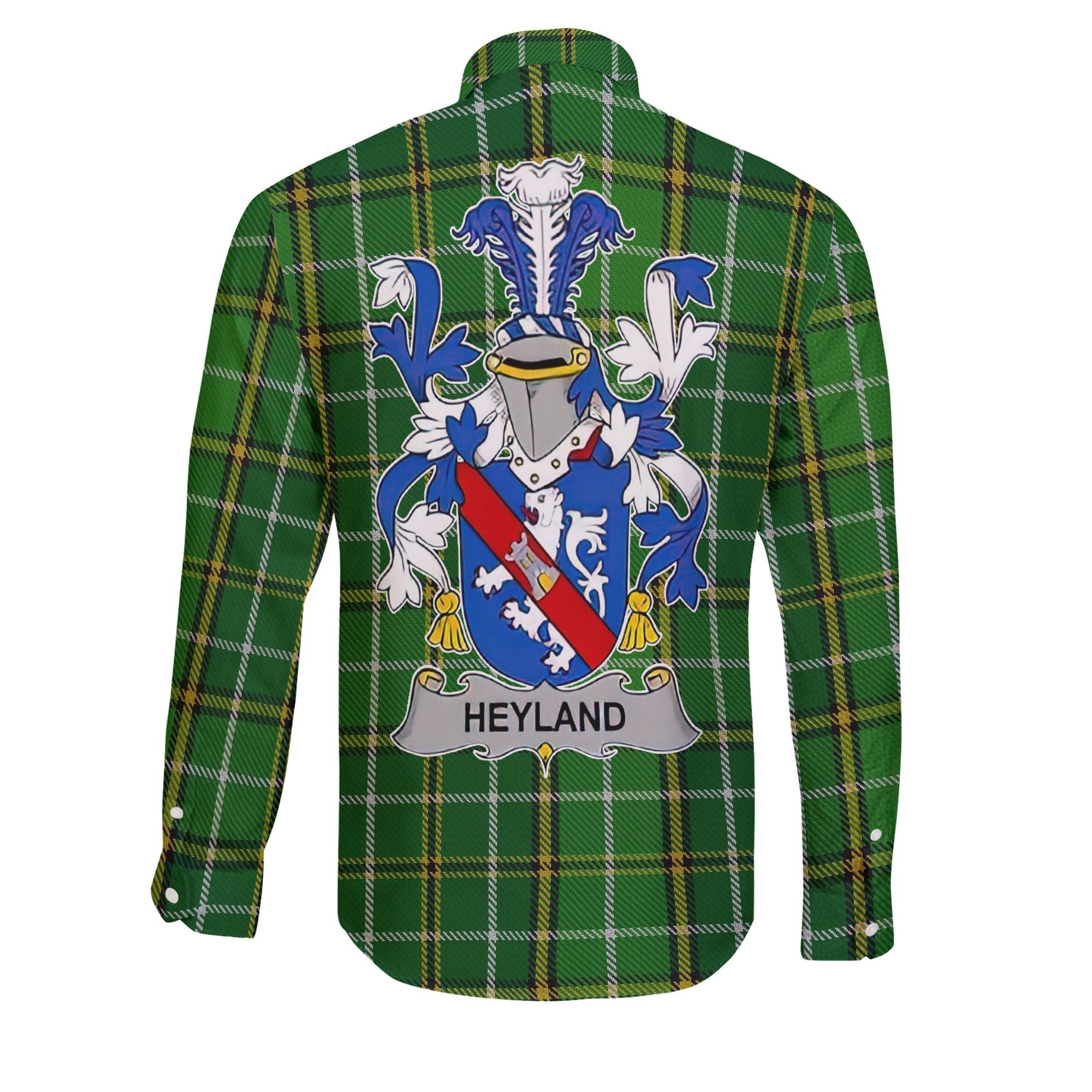 Heyland Long Sleeve Button Shirts Crest And National Plaid Style