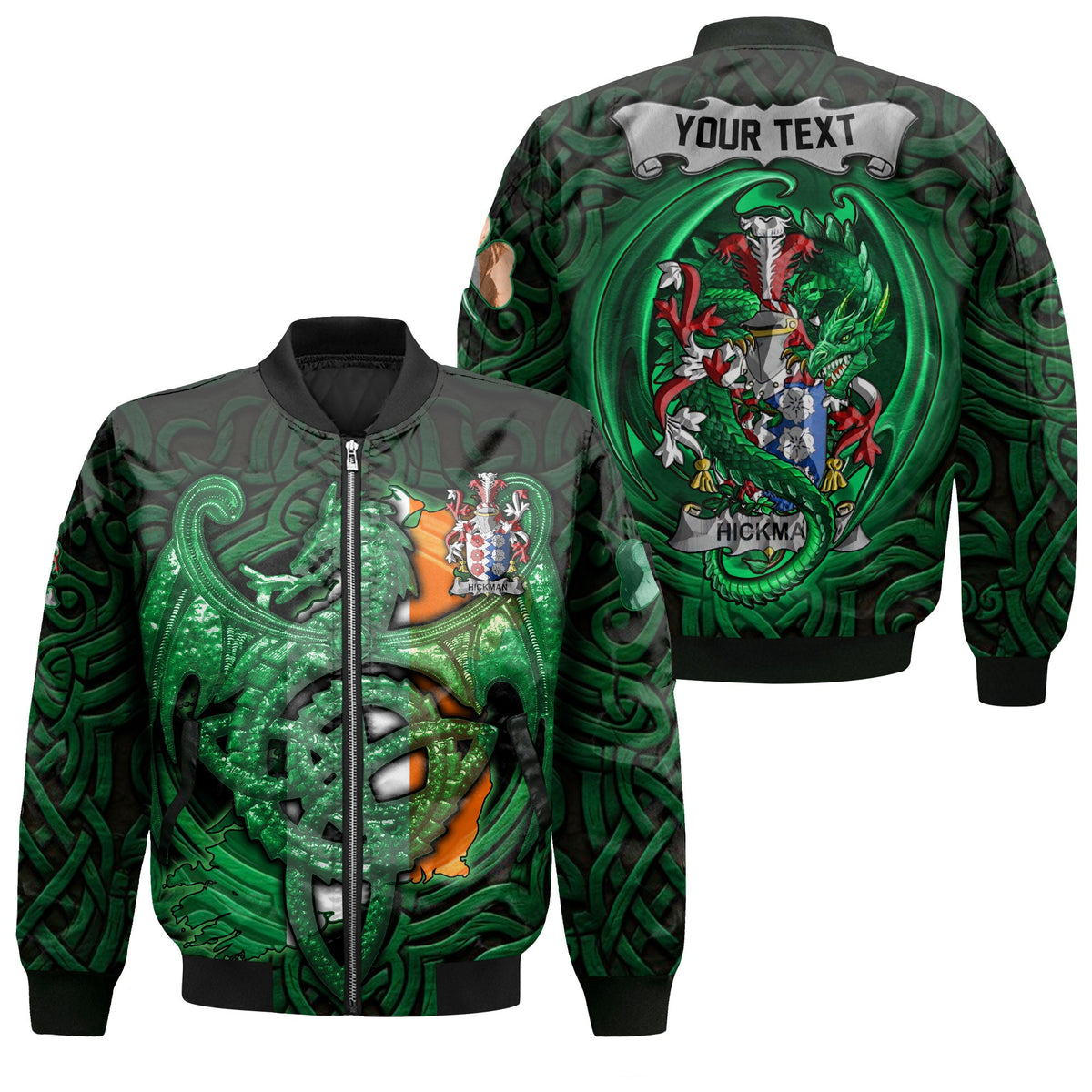 Hickman Bomber Jackets The Green Dragon Of Ireland Style