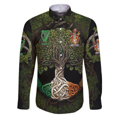 Hoey or O Hoey Long Sleeve Button Shirts Ireland Is My Root Style